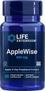 生命延伸 AppleWise 600mg 抗氧化剂-Rich 有机苹果多酚-心与科隆健康 - 非GMO,Gluten-Free - 30 植物卡普尔