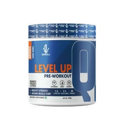 QUENCHLABZ LEVEL UP PRE WORKOUT - WATER MELON Flavour, 150g | Performance Boost, Energy, Focus, Endurance | Pre-Workout with Beta-Alanine, L-Citrulline & Creatine | No Banned Substances, 25 Servings