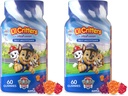L 'il Crits Paw巡视员 Gummy Vites Daily Gummy Multivitamin for Kids, Vitamin C, D3 for Immune Support Cherry, Orange and Blueberry Flavors, 60 Gummys (Pack of 2) (中文(简体) ).