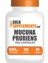 Bulk Supports.com Mucuna Pruriens Capsules - 草药补充品 Mucuna Pruriens 补充品 Velvet Beans - Vegan & Gluten Free, 2 Capsules per Service (1000mg), 180 Counter (Pack of 1) 维基百科中的相关条目: 草药补充品