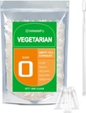wananfu 大小 0 空 Capsules 蔬菜 (1000 计数) 装有微实验室 Spoon 的套装, 清空可填充 Veggie Pill Capsules 大小 0 用于制作自己的补充