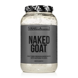 NAKED GOAT 香草蛋白粉 - Pasture Fed GOAT WHEY 蛋白粉 来自小母乳 - 只有3种原料 - GMO Free, Soy Free - All Natural - 23克蛋白 - 25种服务