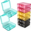 小型药盒 8 pcs,Cute Travel Pill 组织者案例 迷你小便清洁塑料储存容器,可移植于袋装