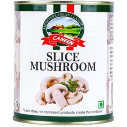 CANEEN Slice Mushroom 800g | Fresh Sliced Mushrooms | High Protein & Fibre | Gluten-Free, Non-GMO | No Preservatives | Ready to Cook Mushrooms