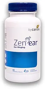 Zen Ear Tinnitus 环耳救济 -- -- 含镁、锌、B复合物、生物氟化物的可嚼耳保健草药补充剂 -- -- 减少噪音和促进清晰度 -- -- 60块(30枚)
