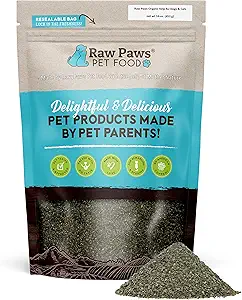 Raw Paws Organical Kelp Powder for Dogs & Cats (16-Ounce) - 支持甲状腺素,消化和免疫健康 - Dried Sea Kelp for Dogs - 海藻粉补充剂