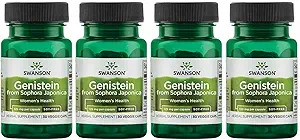 Swanson Soy-Free Genistein -- -- 妇女植物自然补充物 -- -- 舒适与平衡 -- -- (60个Veggie Capsules,每套125毫克)