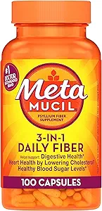 常规纤维辅助甲壳虫的Metamucil纤维疗法,100-Count Bottles(包2)