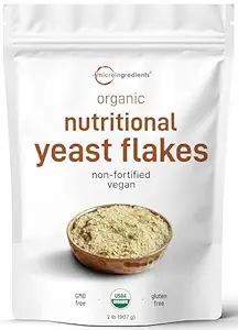 有机非强化营养类的"食母"(Yeast Flakes),2英镑(32oz) → 富于维根蛋白,B维生素和Beta-glucans → Keto Friendy,乳酪免费代用品,非GMO,Gluten Free