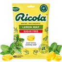 Ricola Free Lemon Mint Throat Drops, 45 Countries, Repressing Relief from Minthroat Iritits, 口腔麻醉药 苏醒症