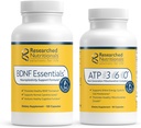 研究营养学 健康老化包 - BDNF 基本物质 脑健康与神经塑性支持 (120 Capsules) & ATP 360 Mitochondrial & Cellular Energy Complex (90 Capsules)
