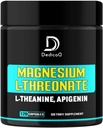 2250MG L-Threonate镁与L-Theanine & Apigenin - 120 胶囊 - 三聚镁复合物补编