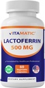 维他命Lactoferrin 500mg – 60个蔬菜罐头促进健康免疫功能