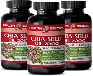 千亚油软胶 - CHIA种子油 2000 - 千亚种子油有机冷压 - 千亚种子 有机油 千亚种子油 Omega,千亚油换发,千亚油换面,千亚种子油软胶 - 3 Bot 180 Caps