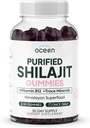 有机物 Ocean Shilajit for Men and Women -- -- 天然补充维生素B12、铬和硒,用于防御年龄、能源、荷尔蒙支持和更多 -- -- 60 Shilajit Gummys