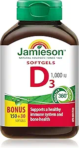 杰米森维生素D 1000iu 180软胶