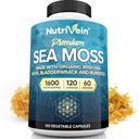 营养素有机海 Moss 1600mg Plus Bladderwrack & Burdock - 120 Caps for Adults - 预生超食品 - 免疫系统与消化健康 - 甲状腺素,皮肤,Keto Detox, Gut, 联合支持