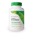 年轻 终极 D-StressTM – 配有镁、瓦莱里安根提取和B维生素的自然压力救济补编 – 支持肾上腺健康和神经系统 – 120 Capsules (Pack of 1)