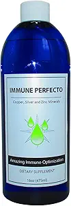 Immune Perfecto - 原子粒子追踪矿物 类聚银,铜,和锌 - 完美在需求元件支持 - 16 oz. (475 ml)...
