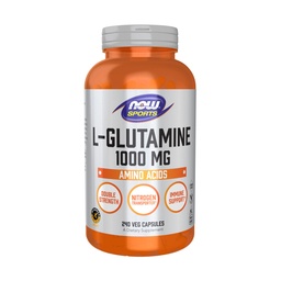 现在运动营养,L-Glutamine,双强1000毫克,氨基酸,240Veg卡普尔