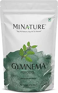 Mi Nature Gymnema Powder → 227g (8 oz)(0.5 lb) → Pure & Natural → Natural GMO,无防腐剂 → Gurmar → 传统用于健康支持
