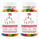 VITA GLOBE Kids 完成多维他命Gummy – 配有维生素A,C,D,E,B6和B12 → Daily Immune, Growth & Wellness Support → Great-Testing Chewwable Supplies for Children – 120 counts (Pack of 2) 维他命A,C,D,E,B6和B12 – 维他命A,GLOBE BUBE GLUBE GLUBE GLUBE GLOBE GLOUBE GLOUTA GLOUTHE – 儿童配给孩子的120 配给孩子配给糖(PK) – – 120 配给孩子配给糖(Pack of 2)