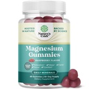 成人无糖超强 冷却 镁 甘米 - 用元素 Mag 放松镁 乳酸甘米 - 睡眠援助 柔软 Chews Raspberry Flavored - Body & Mind Relaxation - 60 Counter