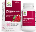 Terry天然石榴籽油 - 支持心血管健康的饮食补充剂 - 草药非GMO 配 Omega-5 & Pomegranate 提取剂 - 60 Softgels