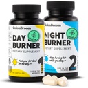 ColonBroom Day & Night Burner 补充品、女性/男性配以胰岛素的药丸、L-carnitine、Coenzyme Q 10、天堂之粮及更多、Colon Broom 60 Vegan Capsules 个人集装箱