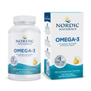 北欧自然学Omega-3,Lemon Flavor - 120 Soft Gels - 690 mg Omega-3 - 鱼油 - EPA & DHA - 免疫支持,脑和心脏健康,最佳健康 - 非GMO - 60 服务