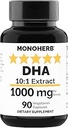MONOHERB DHA 提取 1000毫克 - 90 个蔬菜卡普尔