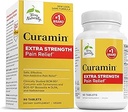 Terry自然Curamin Extra strong - Curcumin & Boswellia 健康循环支持 - 支持联合、肌肉健康和内啡碱生产的图尔克补充剂 - 90片