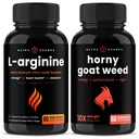 NutraChamps L-Arginine Capsules 和 霍尼羊笼草 2 包装包