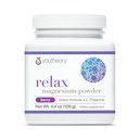 Youtheory Relax Magnesium Powder - Vegan压力救济补编,配有L-Theanine & GABA* - 支持放松* - 奶,大豆 & Gluten Free - Berry, 4.4 oz