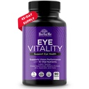 HerbaMe眼维生素与Lutein、Bilberry、Beta Carotene、L-Taurine、Zinc和Quercetin、90 Capsules、支持视觉、视觉和Macular健康、帮助眼睛滤光蓝光补充