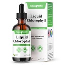LIQUIDHEALTH 液体氯脂滴 - 内除臭剂,肝解毒剂,免疫支持,促进毛皮和皮肤的凝胶,停止坏呼吸,减少食欲 - 在美国制造,维根,非GMO(2 oz)