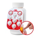 Pill Popper Medication Tracker, Daily Pill Reminder, 小而便携的按键内存援助, Pill 容器的附着物, 每天最多3个剂量的跟踪, 多彩色, 3- Pack - 易于使用产品