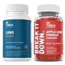 Tobias Lung Health & Apple Cider Vinegar Gummys博士 - 支持Lung Cleanse & Detox公式,支持Gut Health,与母亲,Folate,B12,维生素C,Butterbur