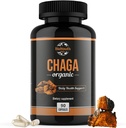 Chaga Capsules 有机补充 + 支持免疫健康与生命 → 日常免疫支持 + 有机Chaga 蘑菇 提取 → 90 Capsules (1个月供应)