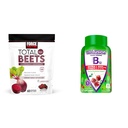 强制因子总 Beets 与 Beetroot & Grapeseed 提取加 Vitatusion B12 Gummys, 90 樱桃火焰伯爵
