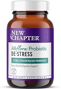 新章节 All-FloraTM 配有临床-Strength Ashwagandha的Probiotive De-Stress公式 -- -- 消化健康双行动Probiots + 草药压力救济补编*,30 ct