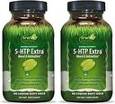 Irwin Naturals 双能 5-HTP Extra - 60 液态软胶,包2 - 用于放松和血清宁生产 - 60 总功率