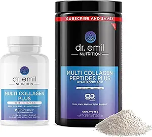 DR. EMIL 营养 完全多科拉根包 - 双科拉根和双科拉根 头发,皮肤和钉子福利 - 科拉根 Peptide Pills & Collagen Powder Bundle (15 services)