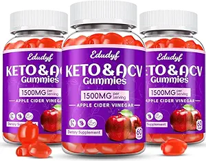 Keto ACV Gummys配有 B12 B6 – 1500 mg Apple 苹果苹果苹果苹果醋醋辅料 配有石榴和甜菜汁,Vegan & Gluten-Free,180 Gummys 供男性和女性使用