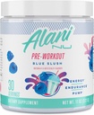 Alani Nu Pre Workout Powder Blush, 氨基能促进剂,耐力补充剂,无糖,200mg咖啡因,L-Theanine,Beta-Alanine,L-Citrulline,30种服务