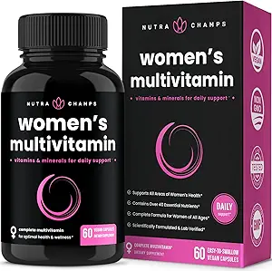 努特拉钱普斯妇女日报多维特敏增刊 - Vegan Capsules with Biotin, 维生素 A B C D E K, 钙, 锌, Lutein, 镁 - Premium 多维特敏用于妇女