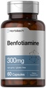 Horbäach Benfotimine 300mg | 60 Capsules | Non-GMO, Gluten 免费补编