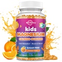 Calm Magnesium Gummys for Kids - Magnesium Glycinates 睡眠,脑,免疫和骨健康补充剂 - Gummys Gummys Gummys for Kids and Adults - Vegan Sugar Free Orange 60ct