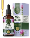 HERBAMAMA Milk Thetle Supplement for Liver Detox – Liver Support Supplement – 包含 Silymarin – Vegan, Non-GMO,酒精和无糖,56日供应