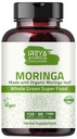 Moringa Capsule 1000 mg(120 mapsules),由有机莫林加叶粉制成的Moringa粉末